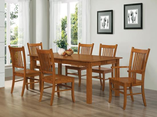 Marbrisa 7-piece Dining Room Set Sienna Brown