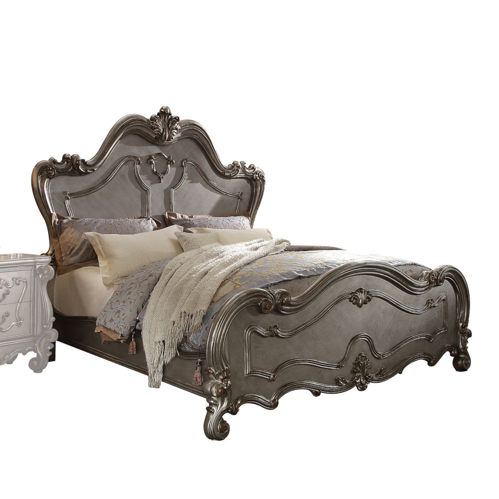 Versailles Queen Bed Antique Platinum