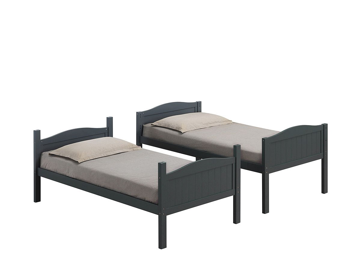 Littleton Twin Over Twin Bunk Bed Grey