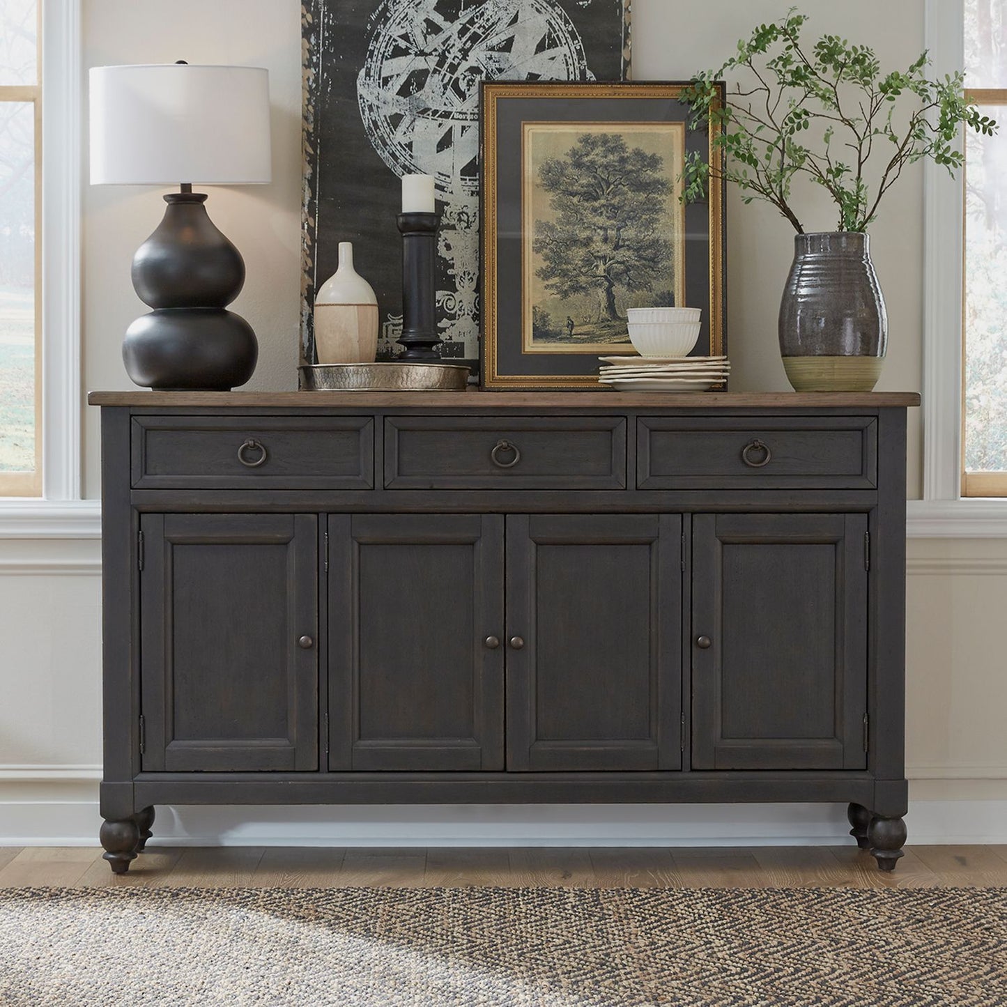 Americana Farmhouse Hall Buffet