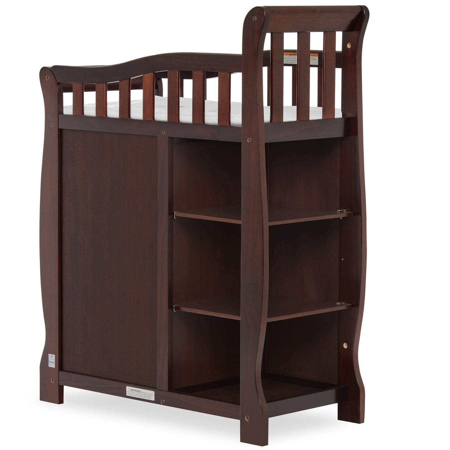 5 in 1 Brody Full Panel Convertible Crib with Changer - Espresso