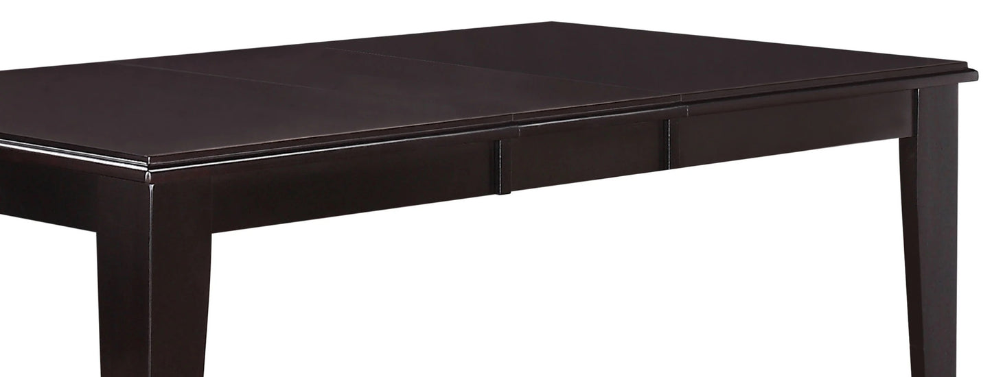 7 Piece Wood Dining Room Set Espresso Finish