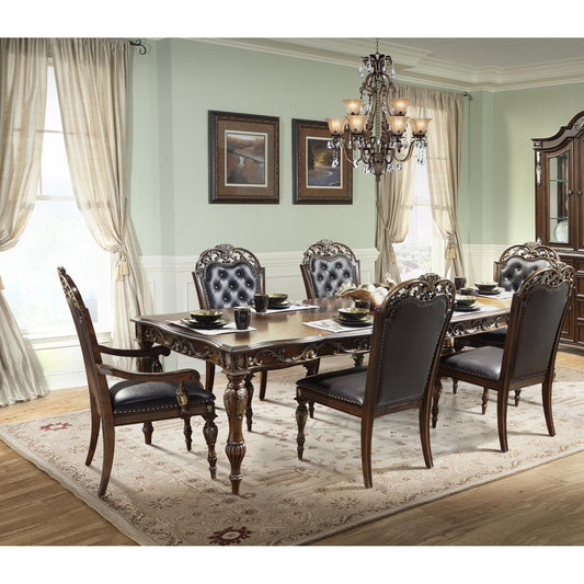 Rosanna Series 9 Piece Dining Set Cherry Finish