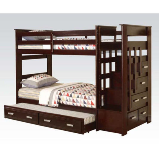 Allentown Twin/Twin Bunk Bed & Trundle Espresso Finish