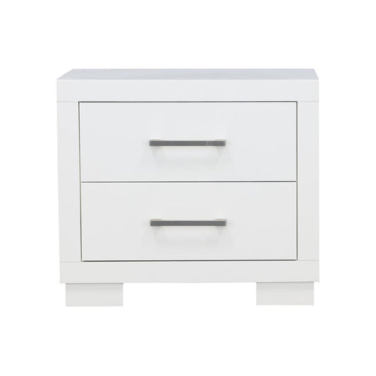Jessica 2-drawer Nightstand White