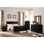 Louis Philippe Twin Bed Black Finish