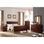 Louis Philippe Full Bed Cherry Finish