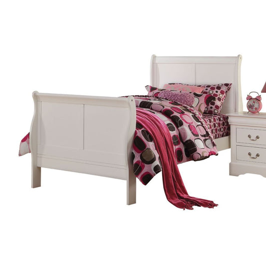 Louis Philippe III Full Bed White Finish