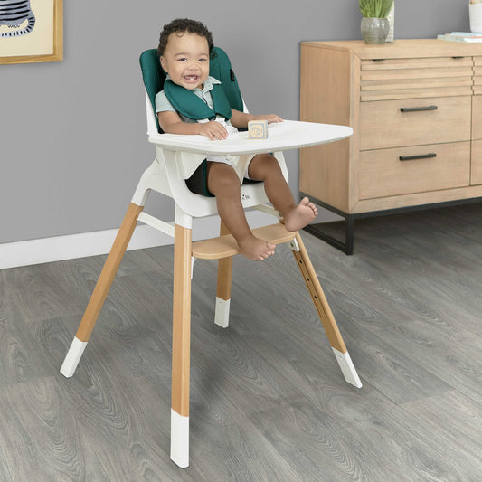 2 in 1 Wooden Highchair - Green