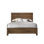 Miquell Queen Bed Oak Finish