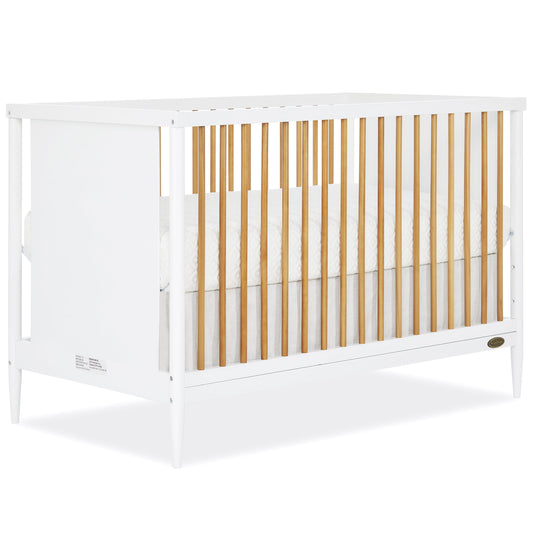 Clover 4 in 1 Modern Island Crib - White and Natural