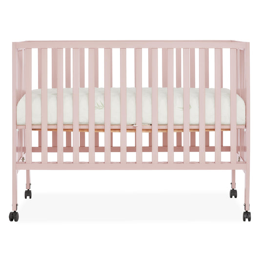 Quinn Full Size Folding Crib - Blush Pink