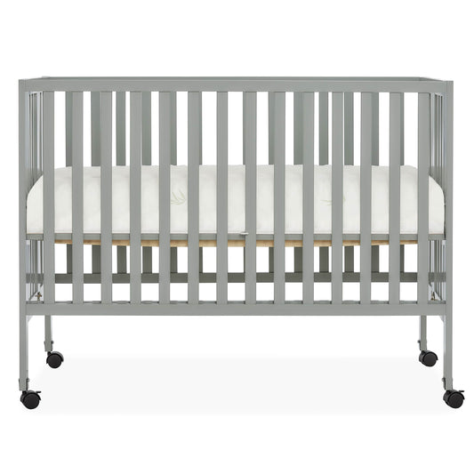 Quinn Full Size Folding Crib - Cool Grey