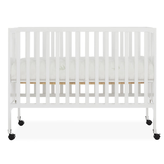 Quinn Full Size Folding Crib - White