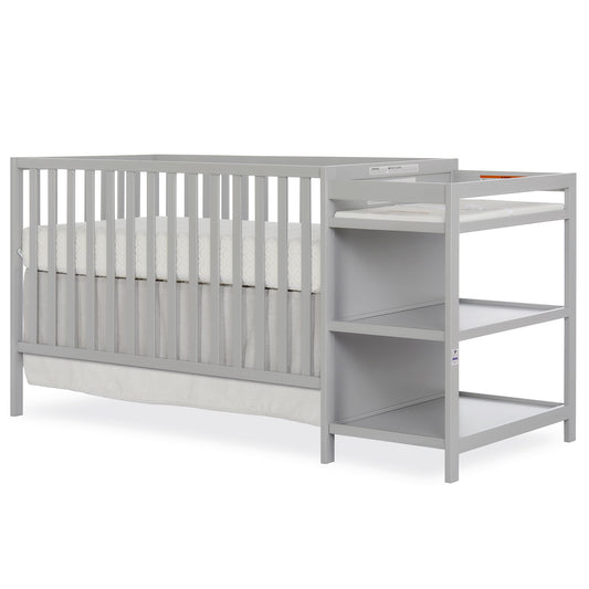 Synergy 3 in 1 Convertible Crib and Changer - Pebble Grey