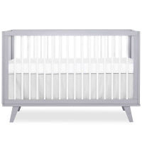Carter 5 in 1 Full Size Convertible Crib - Grey & White