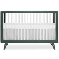 Carter 5 in 1 Full Size Convertible Crib - Olive & White