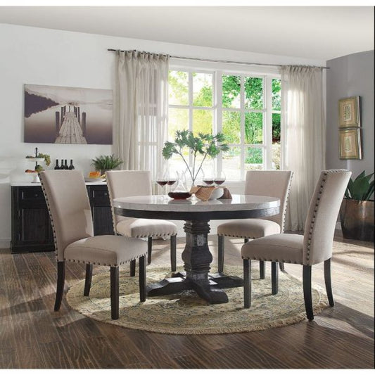 Nolan Dining Table with 4 Chairs (Round)