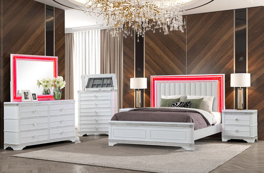 5 Piece Amani Queen Bed Bedroom Set